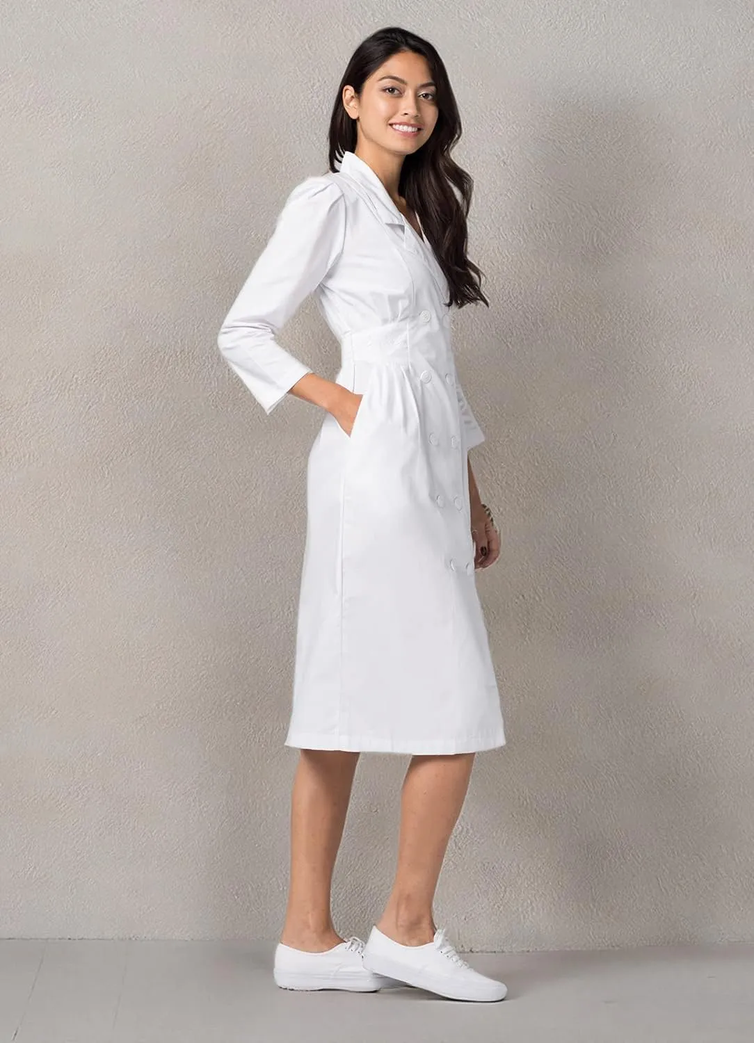 Adar Universal Scrub Dress for Women - Fitted Midriff Dress