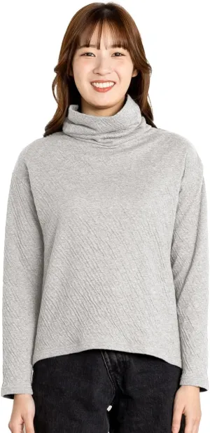 ATIRUNA] Soft Fluffy Dual Layered Off-Turtleneck Knit AT210023 Made in Japan