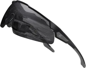 Bevi Sports Shield Sunglasses Polarized UV400 Lens with TR90 Lightweight Frame Unisex Baseball Running Biking