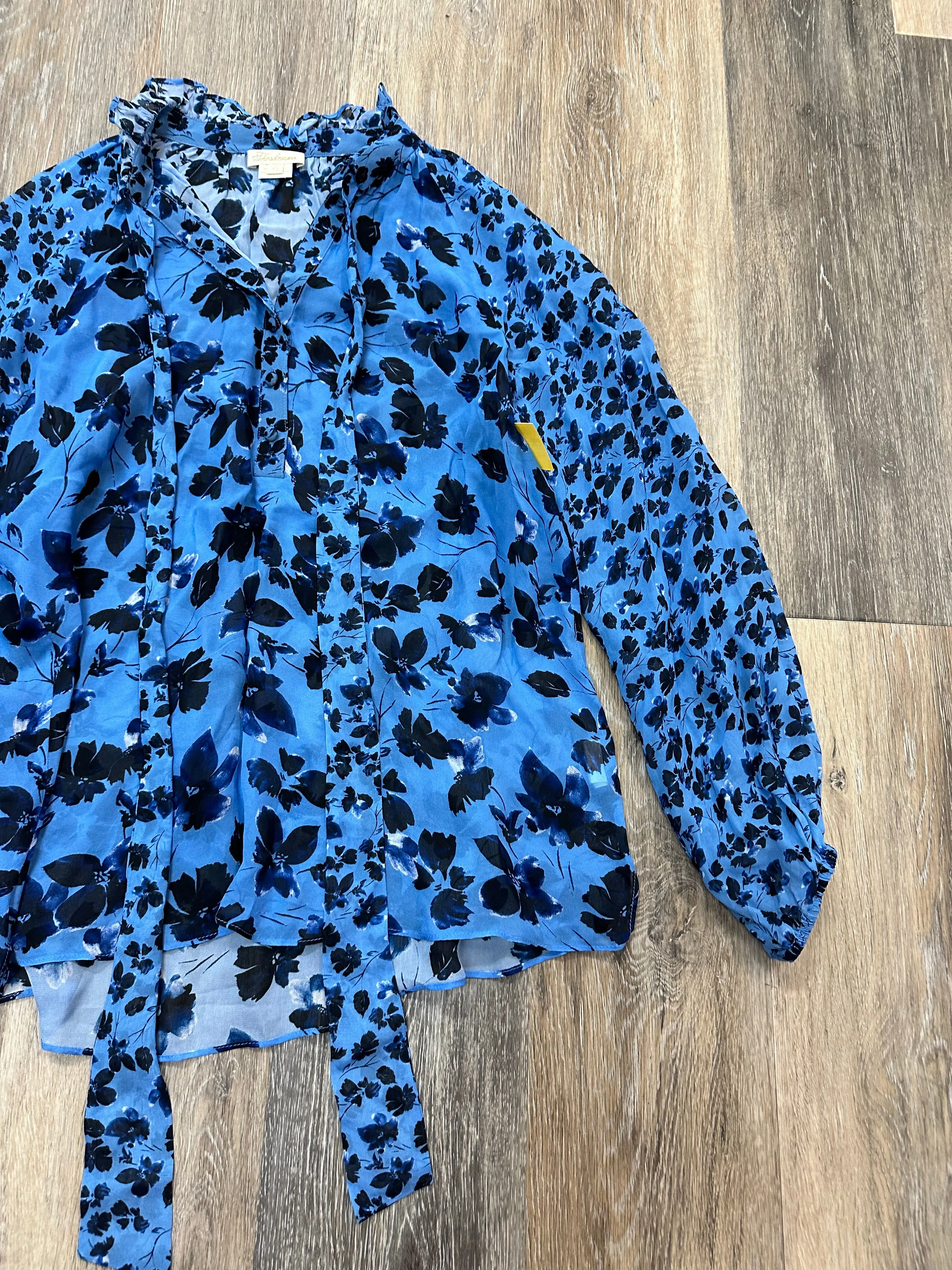 Blouse Designer By Shosanna In Blue, Size: Xs
