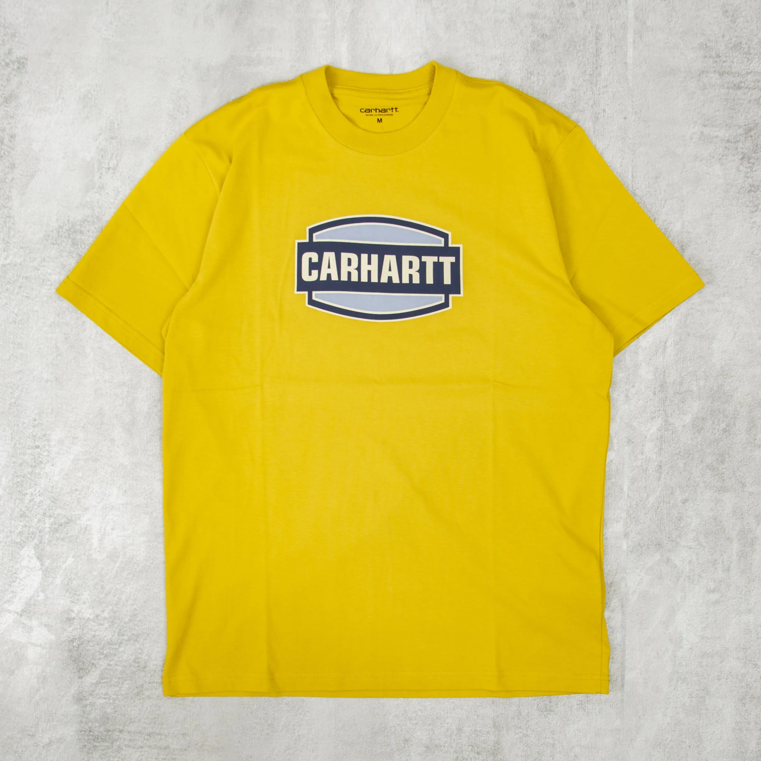 Carhartt WIP Press Script S/S Tee - Golden Olive