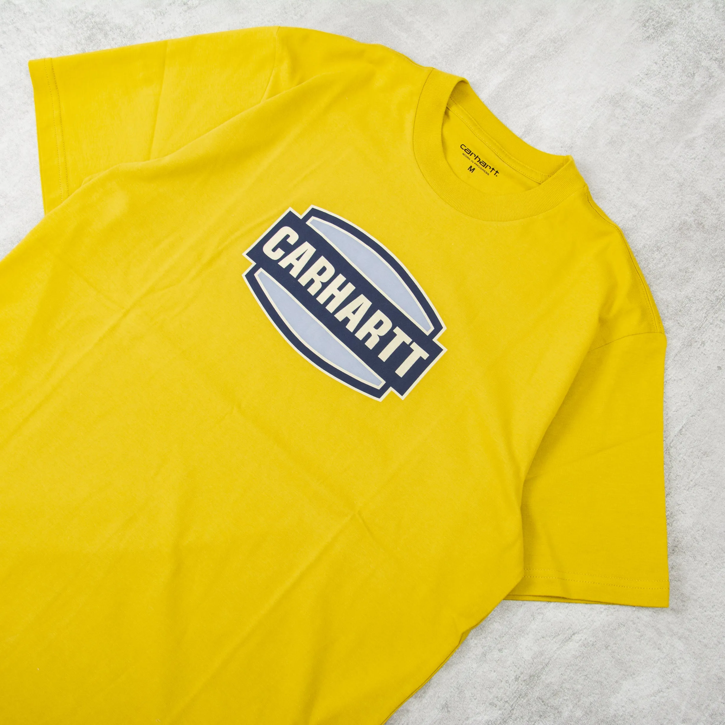 Carhartt WIP Press Script S/S Tee - Golden Olive