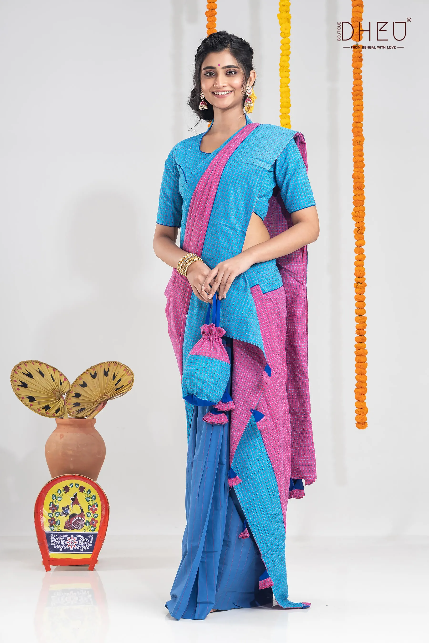 Dibratrir Kabya-Kurta-Mekhela Couple Set