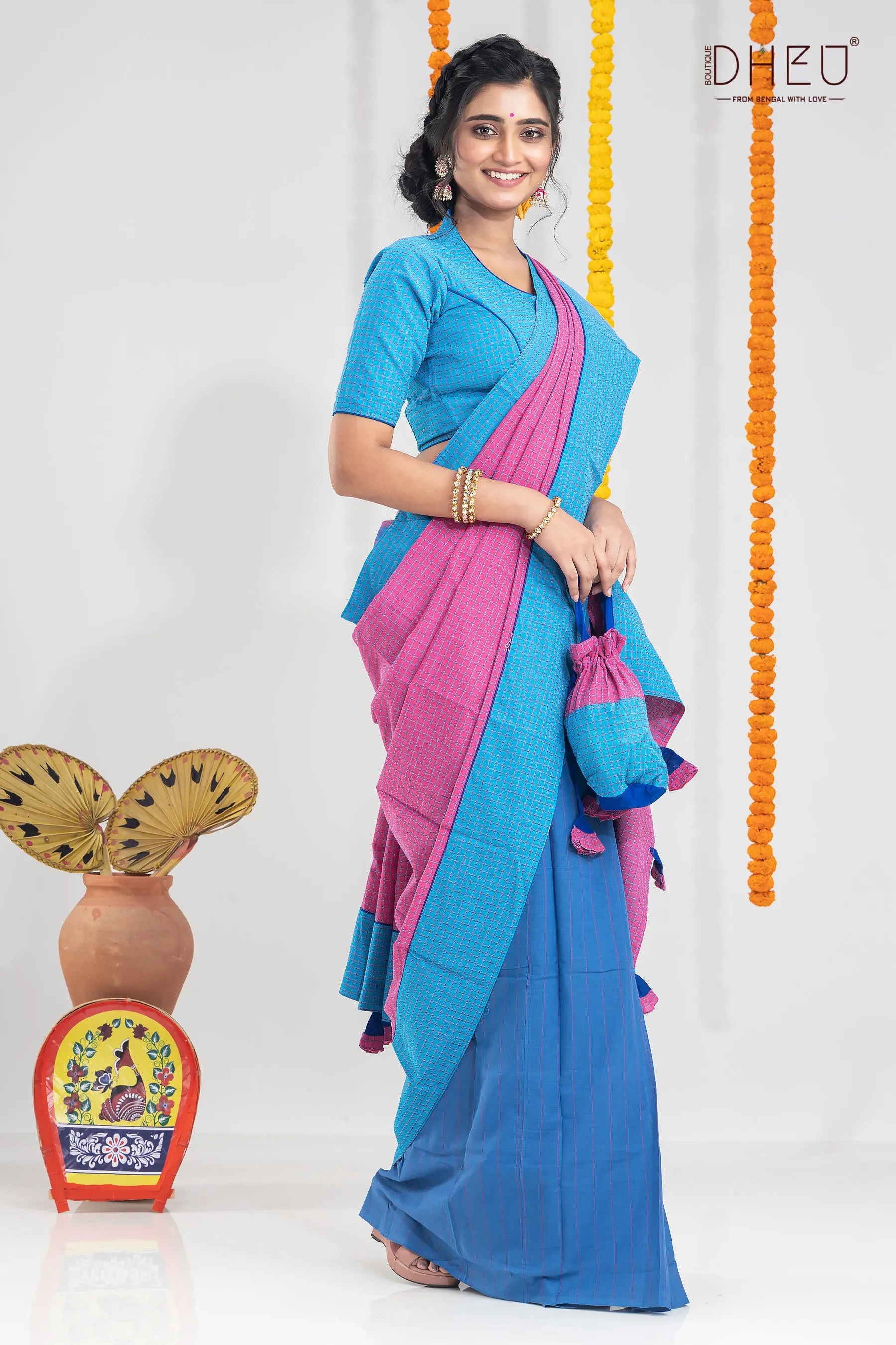 Dibratrir Kabya-Kurta-Mekhela Couple Set