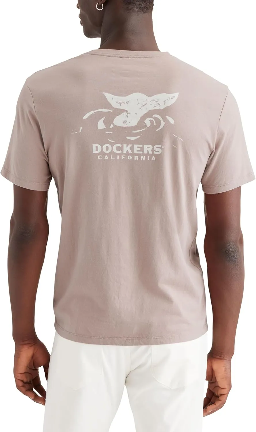 DOCKERS Mens Slim Fit Short Sleeve Graphic Tee Shirt
