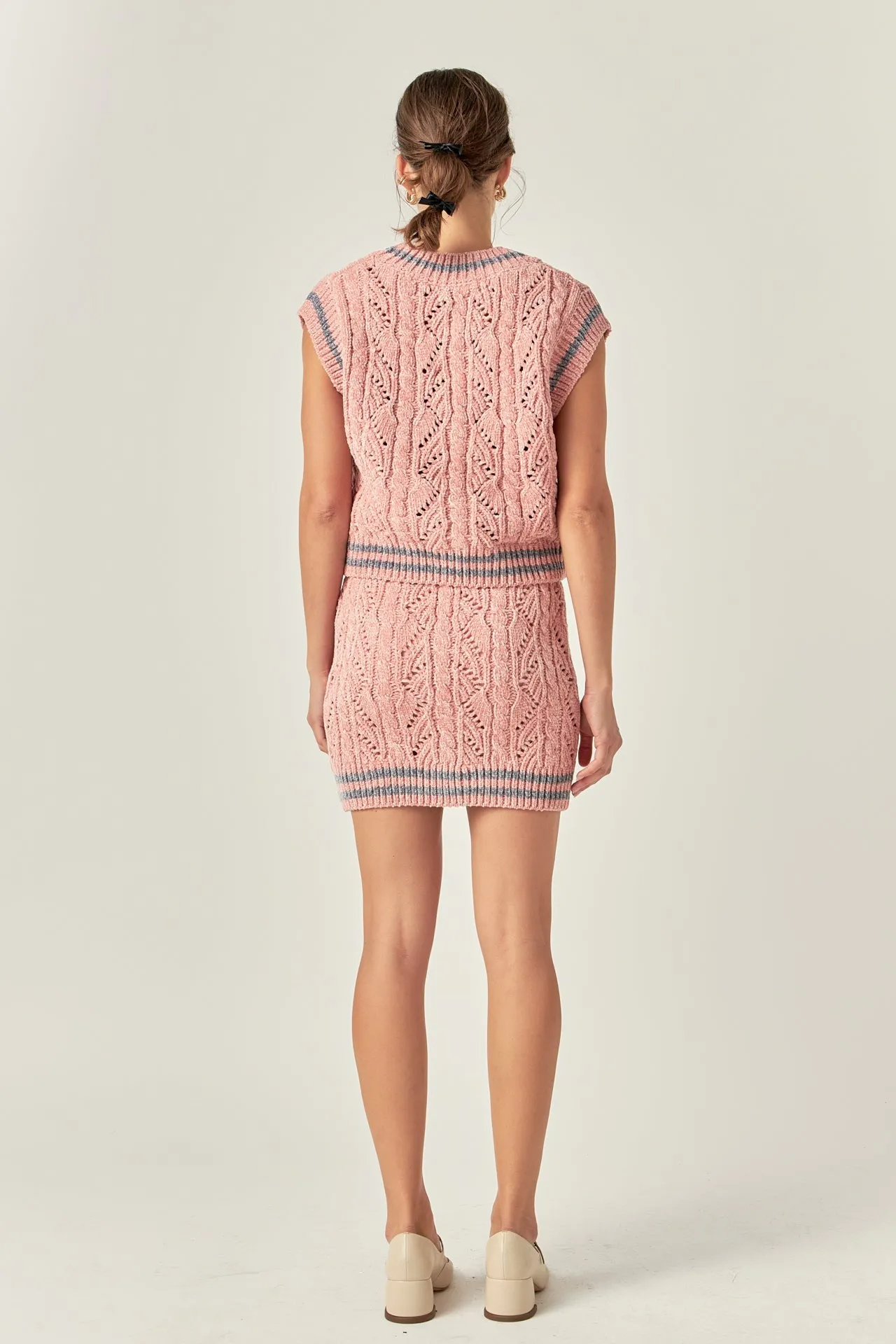English Factory - Chenille Contrast Vest