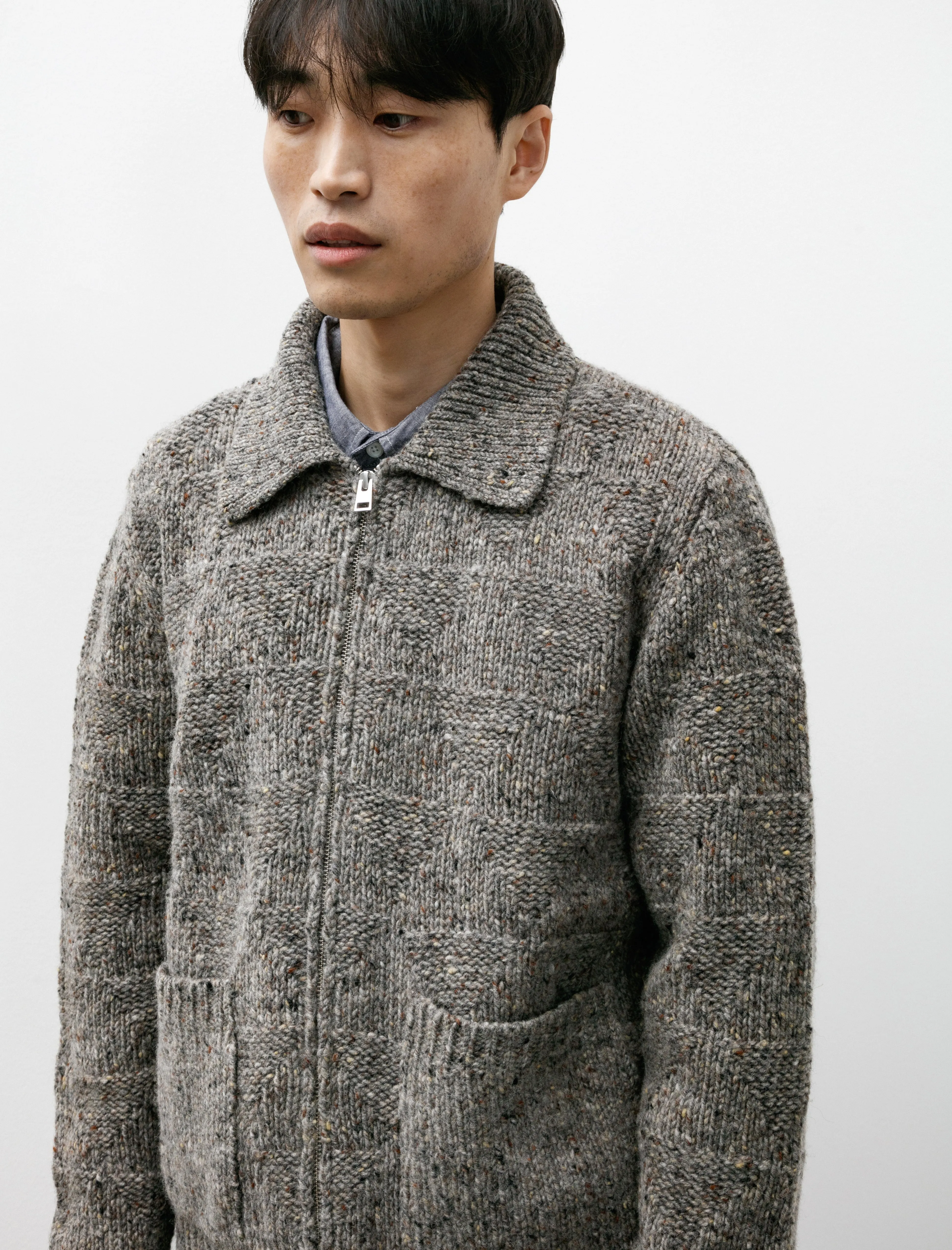 Erik Donegal Diamond Jacket Grey Melange