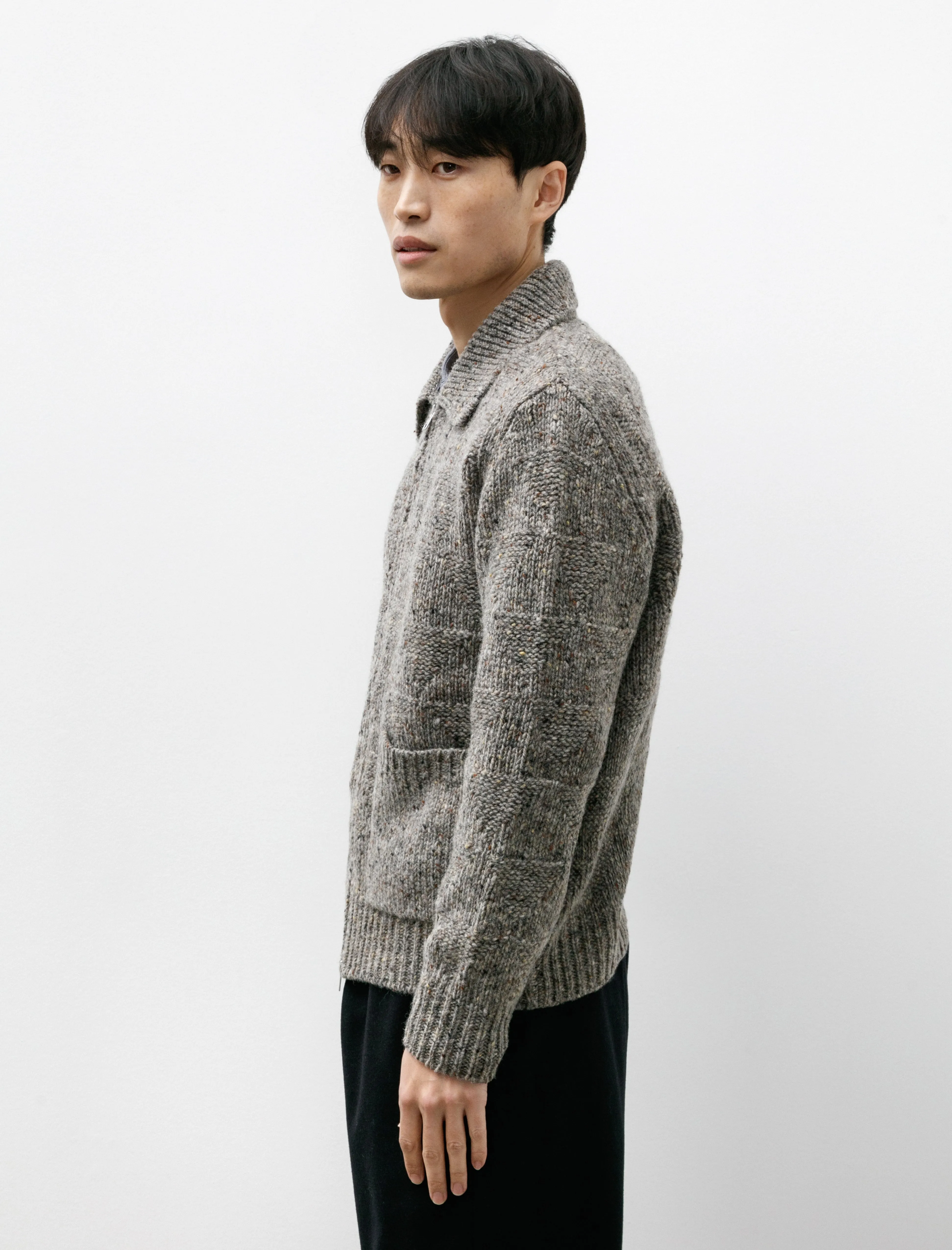 Erik Donegal Diamond Jacket Grey Melange