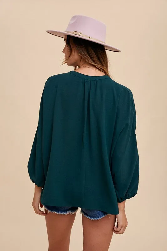 Erin Placket Blouse