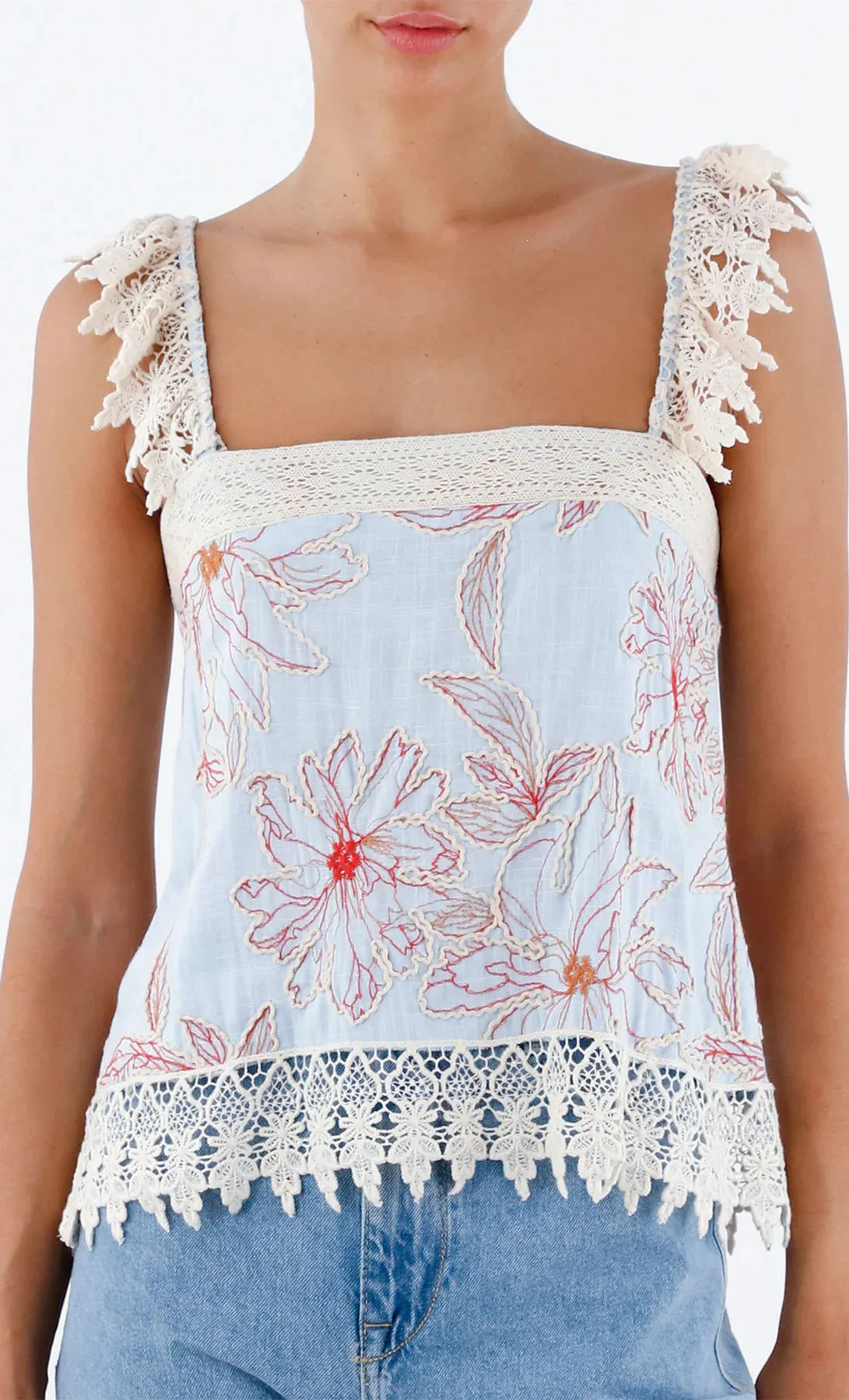 ESPECIA Crocus Blouse Top - Blue
