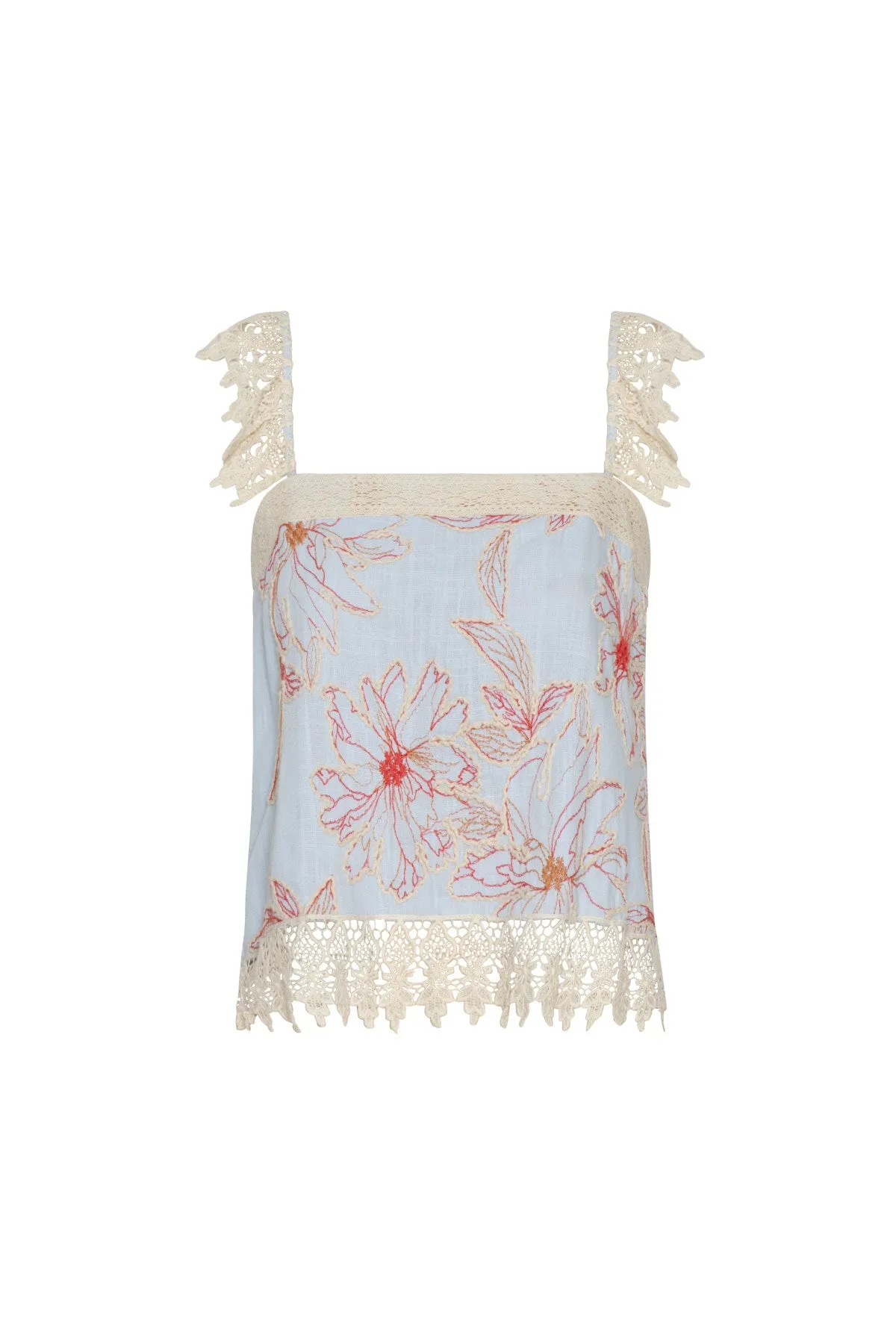 ESPECIA Crocus Blouse Top - Blue