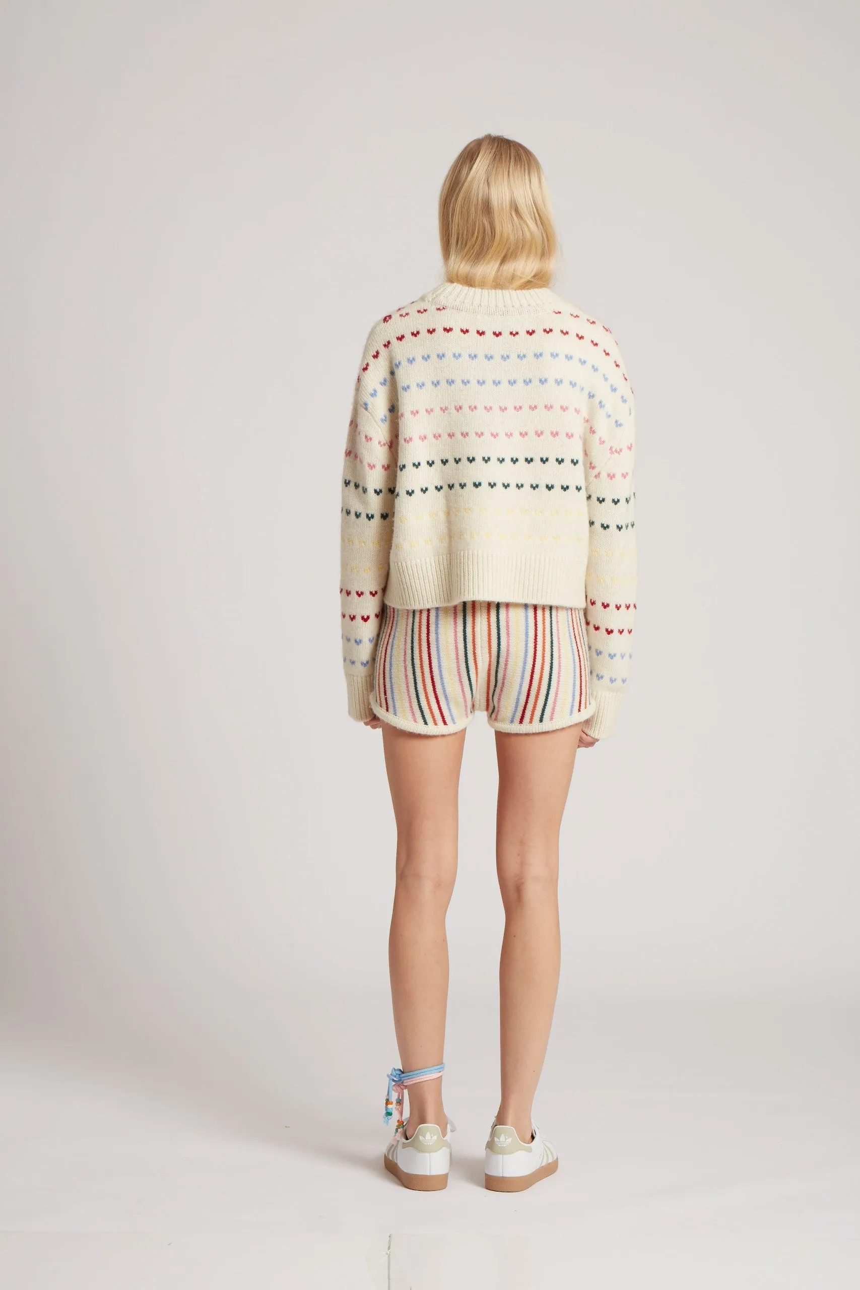 Heart Intarsia Knit Jumper