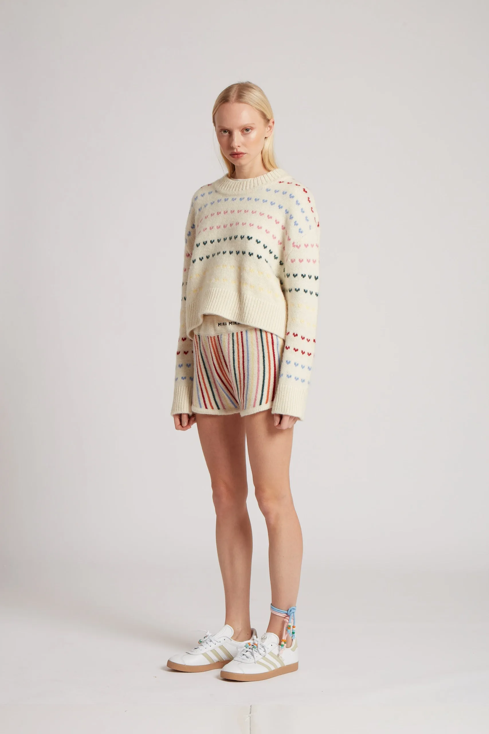 Heart Intarsia Knit Jumper