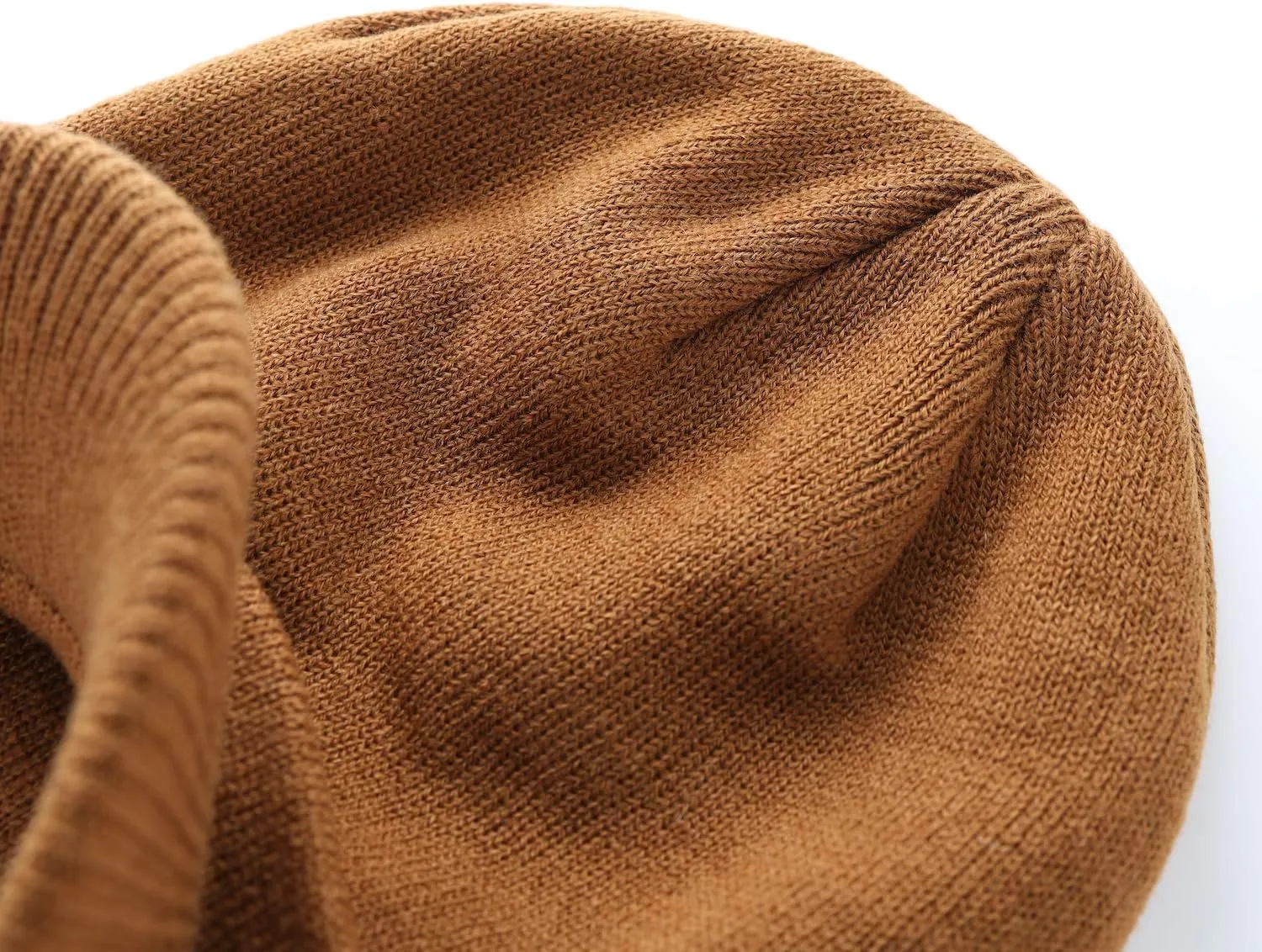 Home Prefer Men's Winter Beanie Hat with Brim Warm Double Knit Cuff Beanie Cap