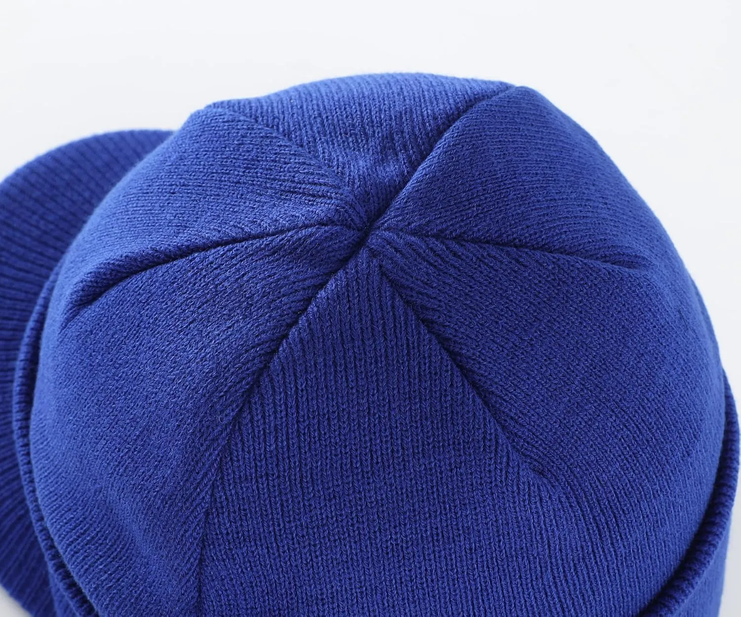 Home Prefer Men's Winter Beanie Hat with Brim Warm Double Knit Cuff Beanie Cap