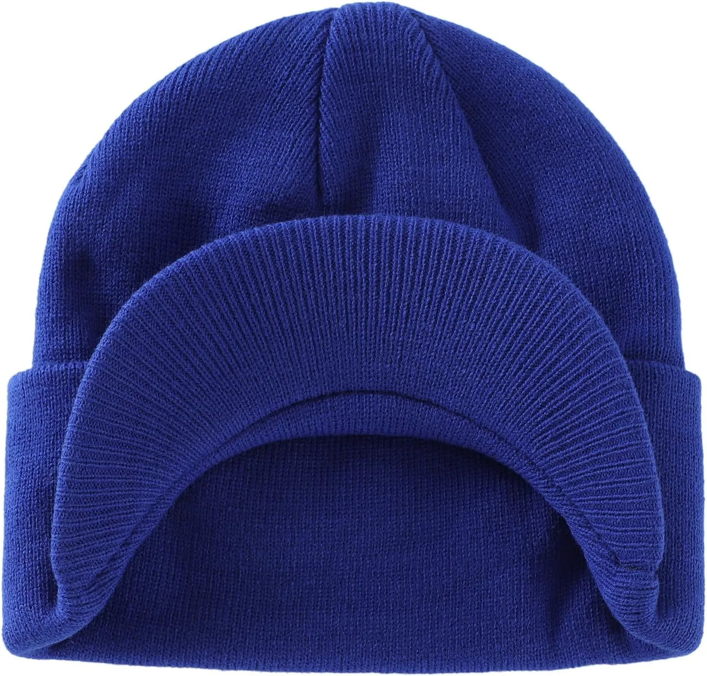 Home Prefer Men's Winter Beanie Hat with Brim Warm Double Knit Cuff Beanie Cap