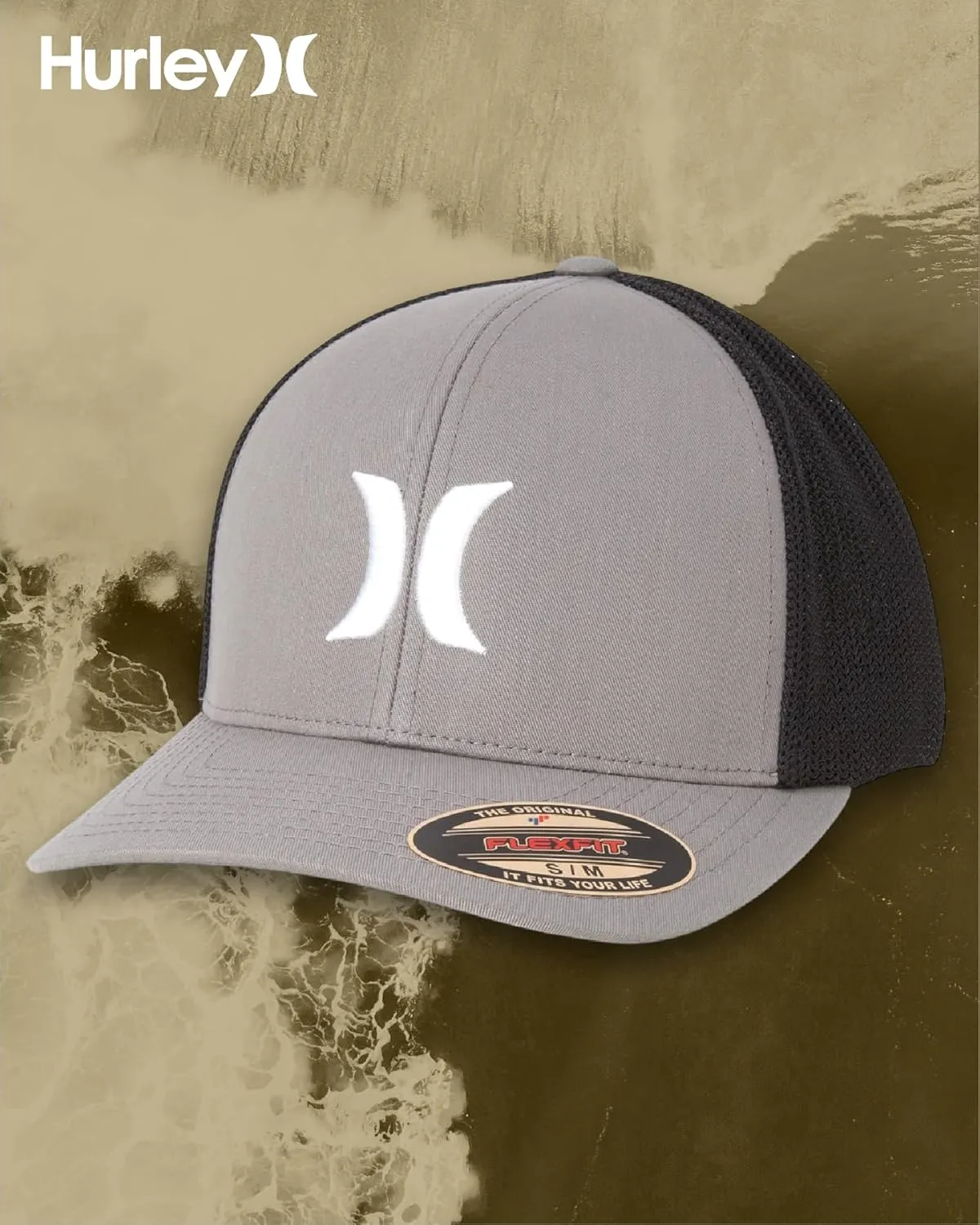 Hurley Men's Hat - Laguna Icon Mesh Fitted Trucker Cap