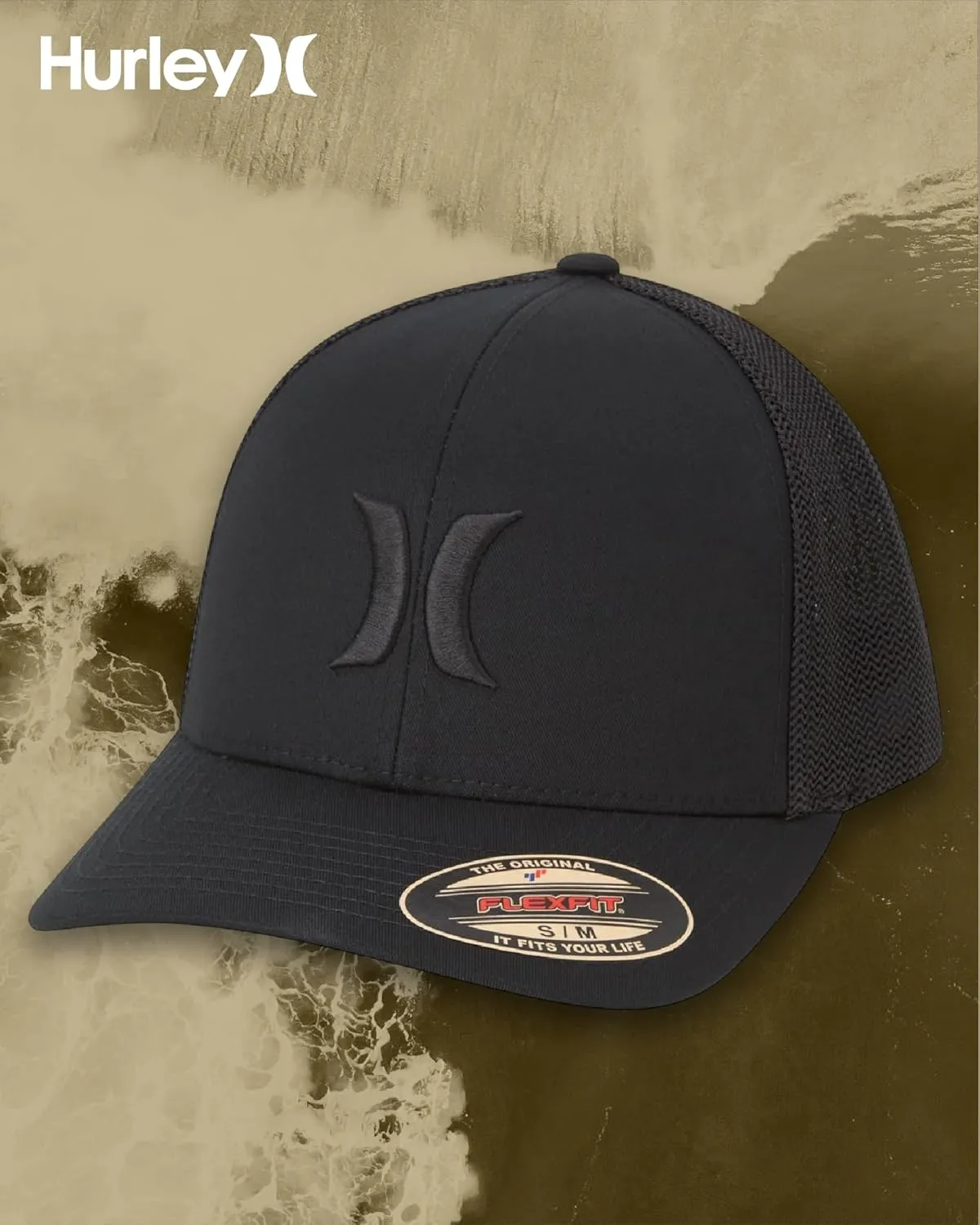 Hurley Men's Hat - Laguna Icon Mesh Fitted Trucker Cap