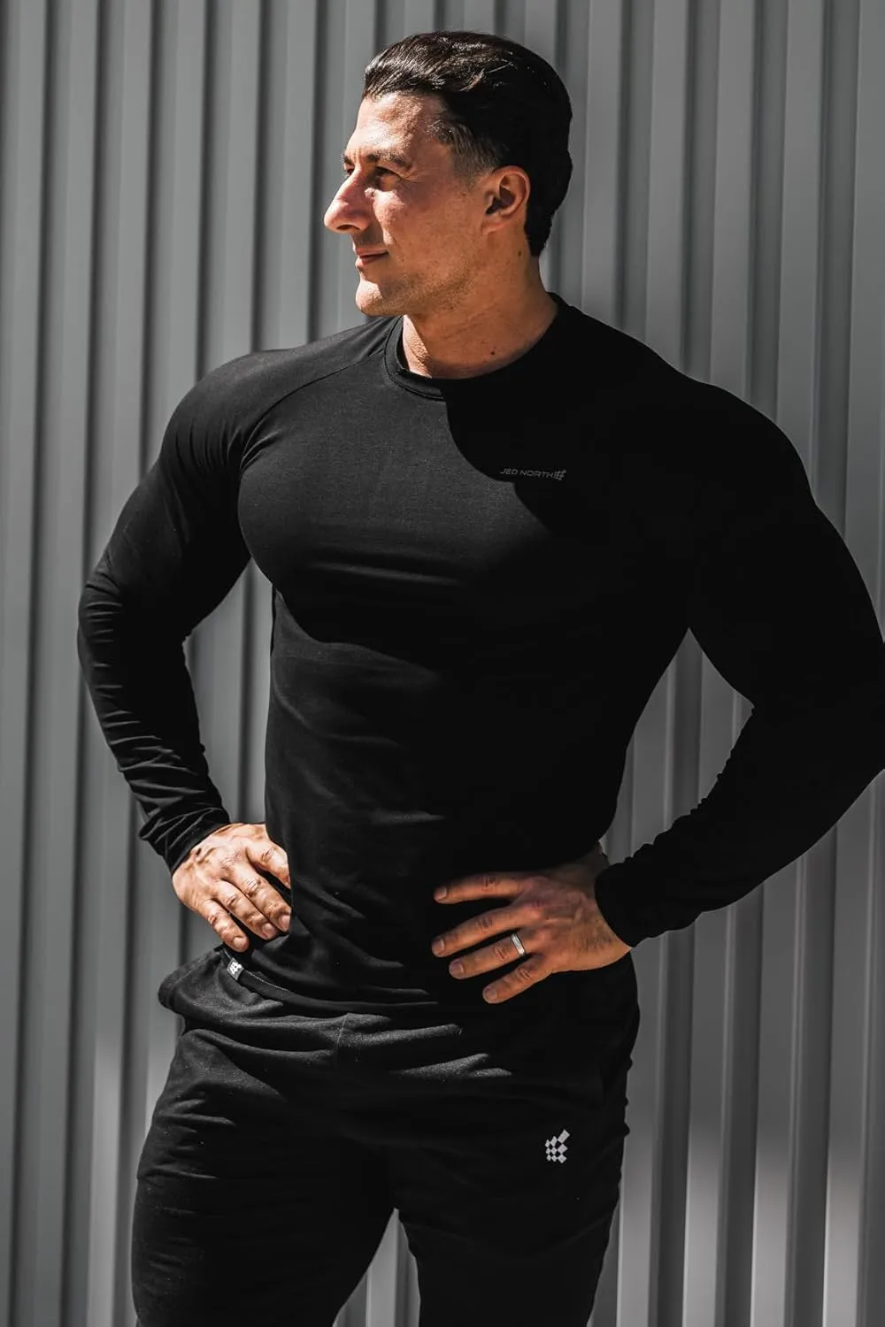 Jed North Men's Muscle Fitted Causal T-Shirt Gym Workout Bodybuilding & Everyday