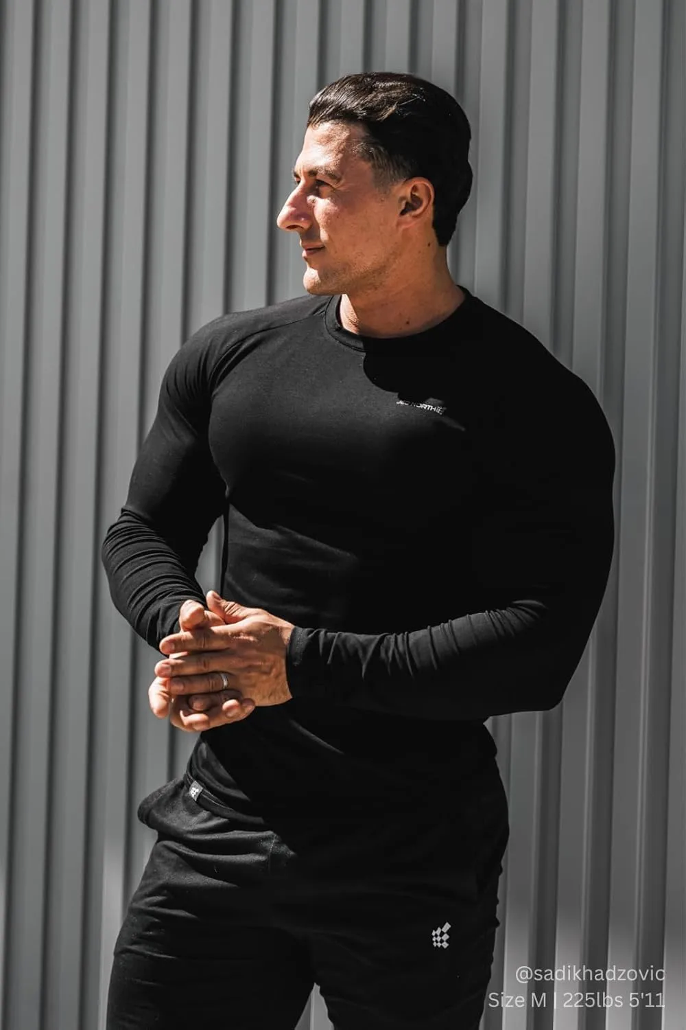Jed North Men's Muscle Fitted Causal T-Shirt Gym Workout Bodybuilding & Everyday