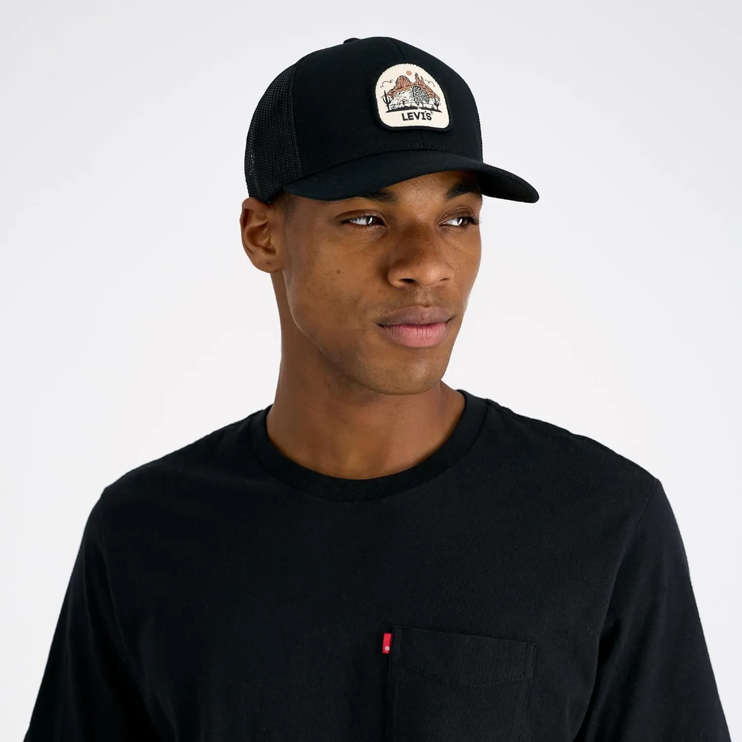Levi's Men's Classic Style Logo Trucker Hat-Adjustable, Lightweight