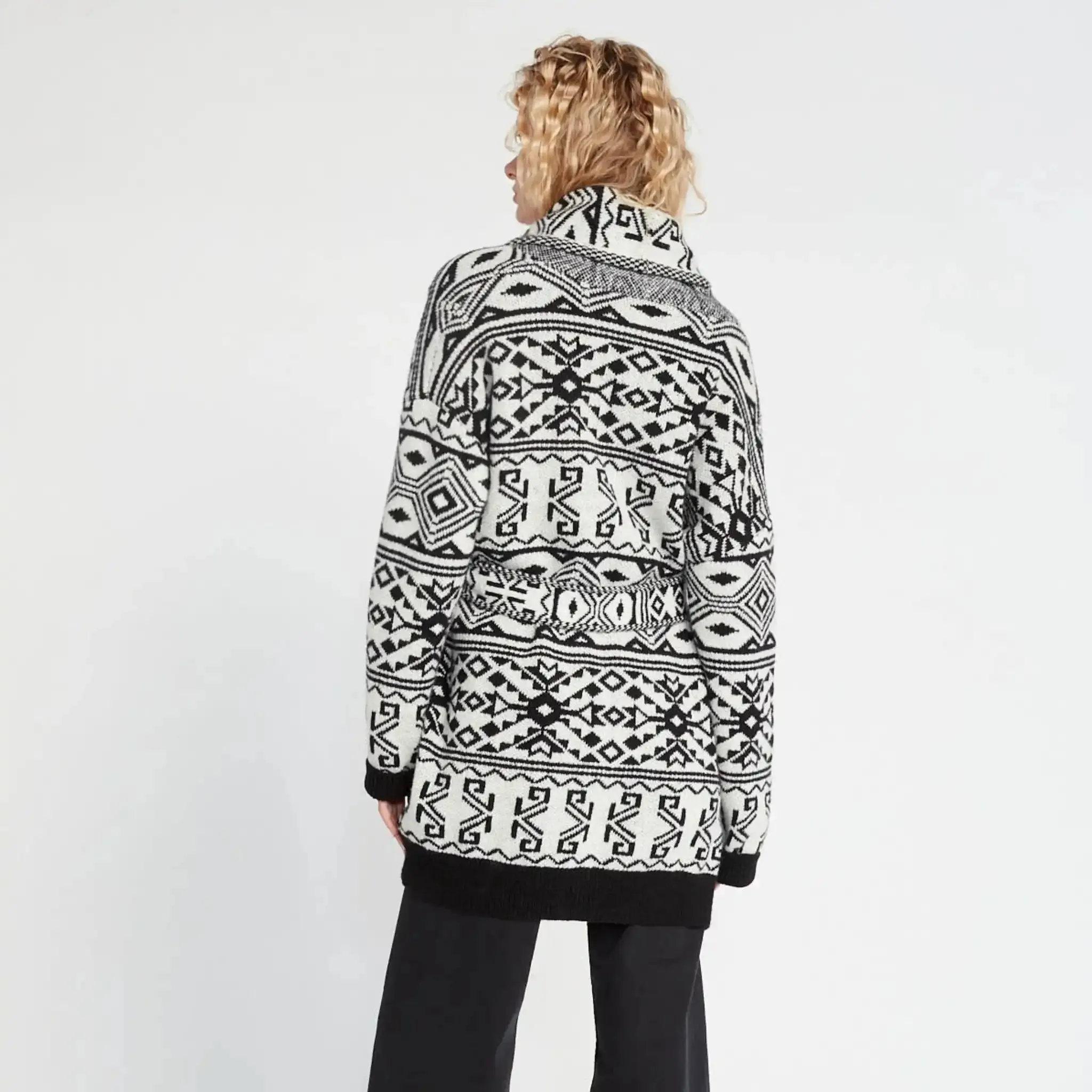 Look Belted Aztec Cardigan