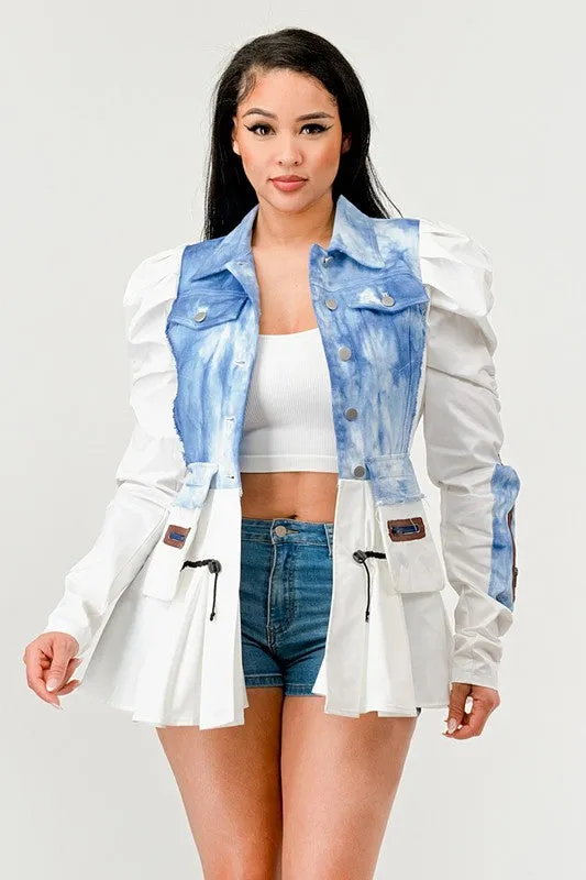 Peplum Denim Jacket