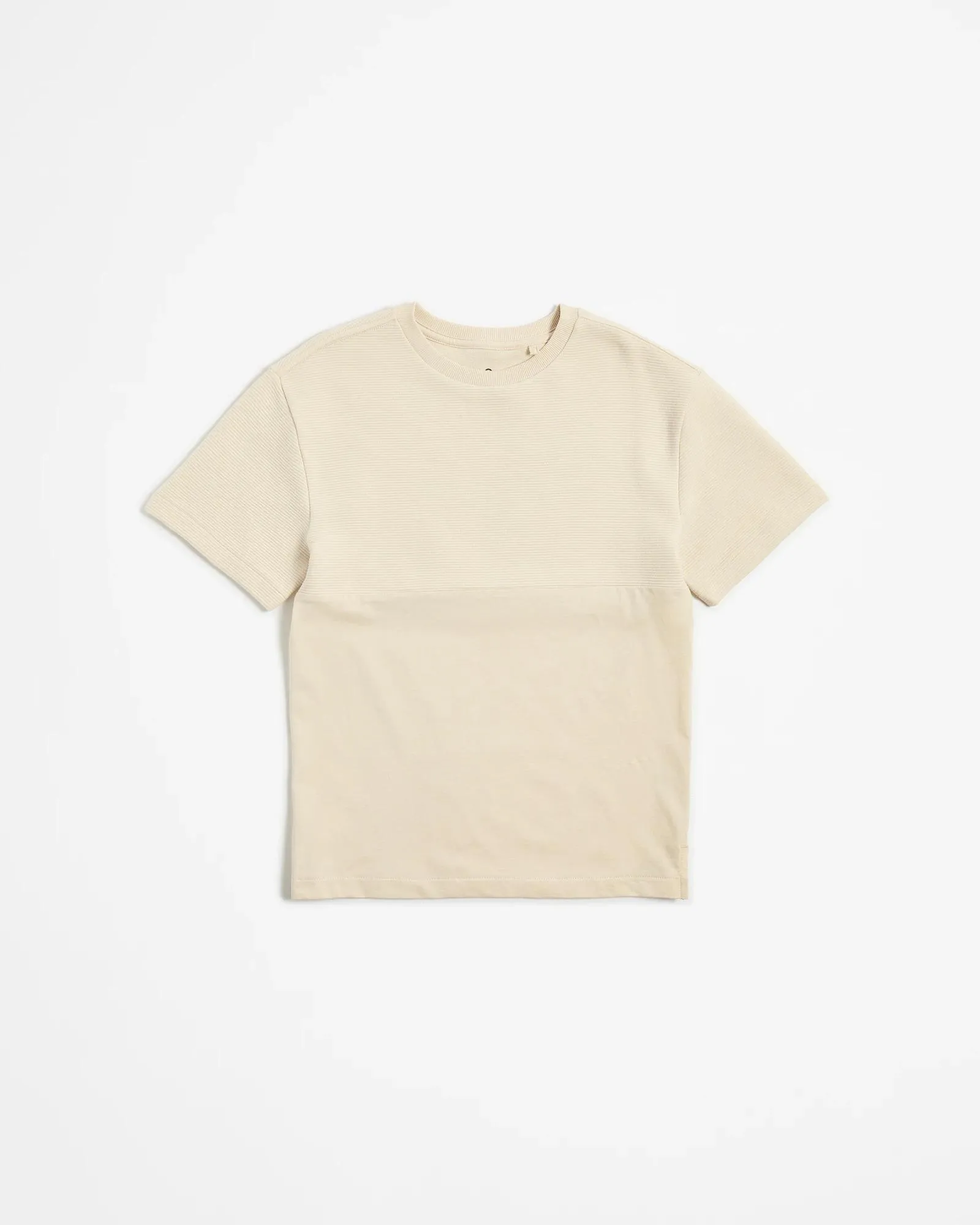popular  Spliced Ribbed T-shirt