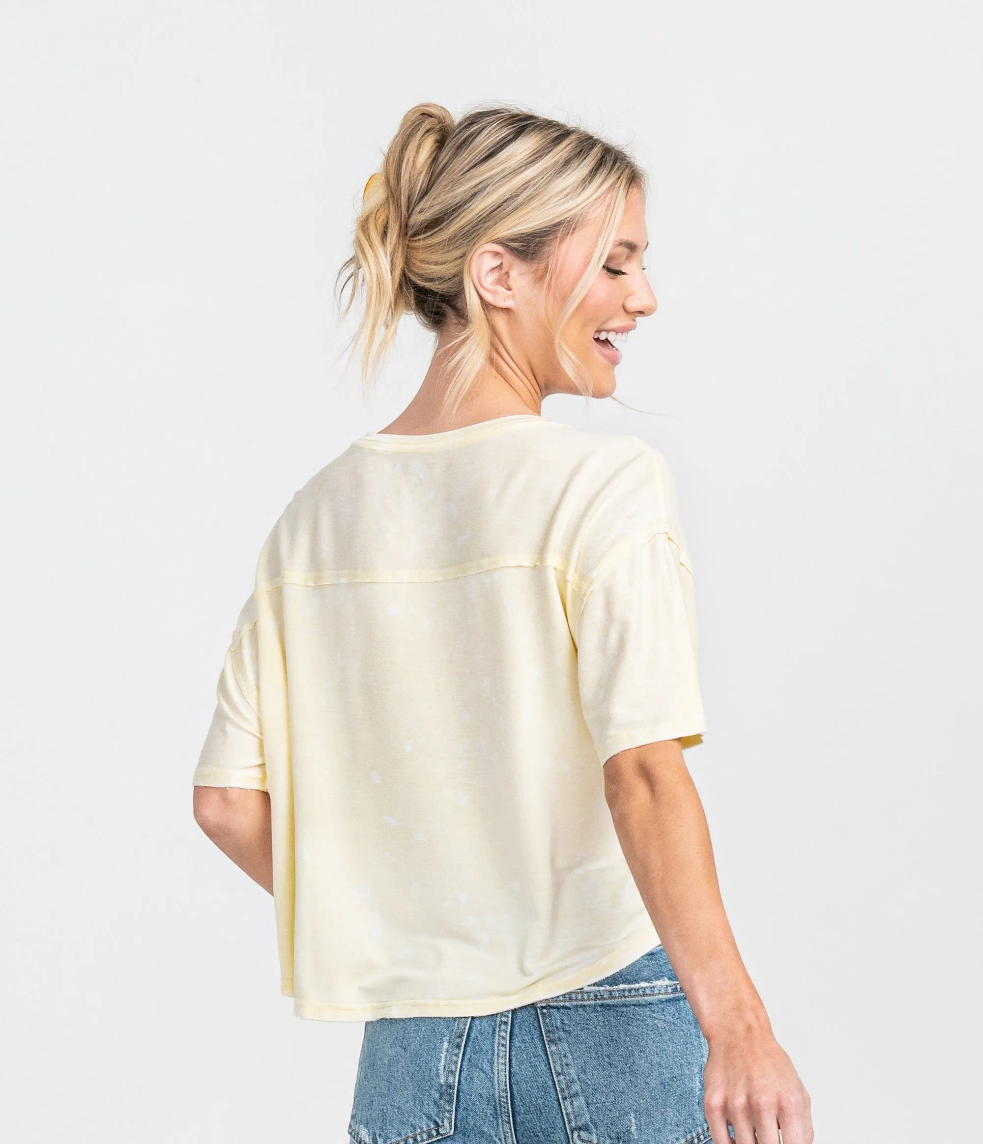Salt Washed Top - Butter