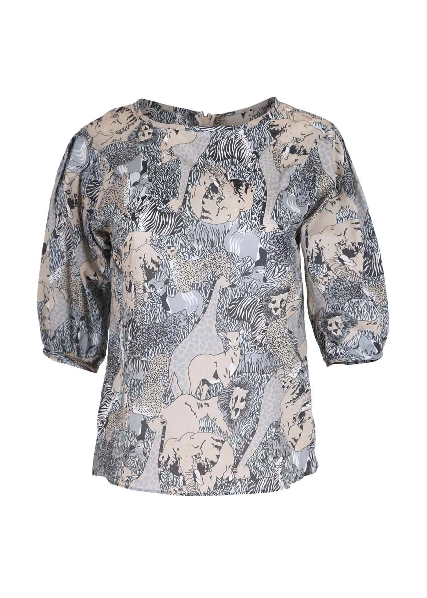 Samba Blouse Grey in Cotton