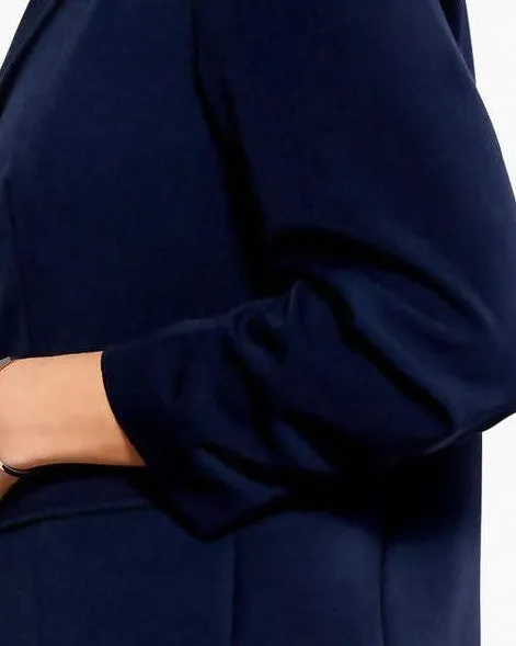 Scrunch Sleeve Work It Jacket in Dark Indigo | Dark Indigo