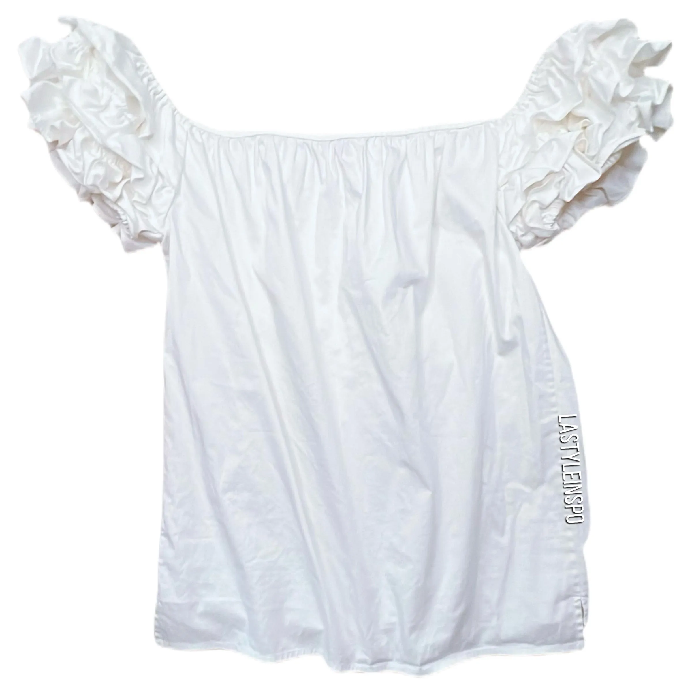 Ted Baker Womens Blouse Elle Ruffle Sleeve Bardot Style Size XS