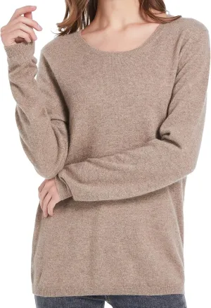 ZOEZOE Women Cashmere Sweater Womens Long Sleeve Round Neck Pullover 100% Pure Cashmere Knitted Sweaters